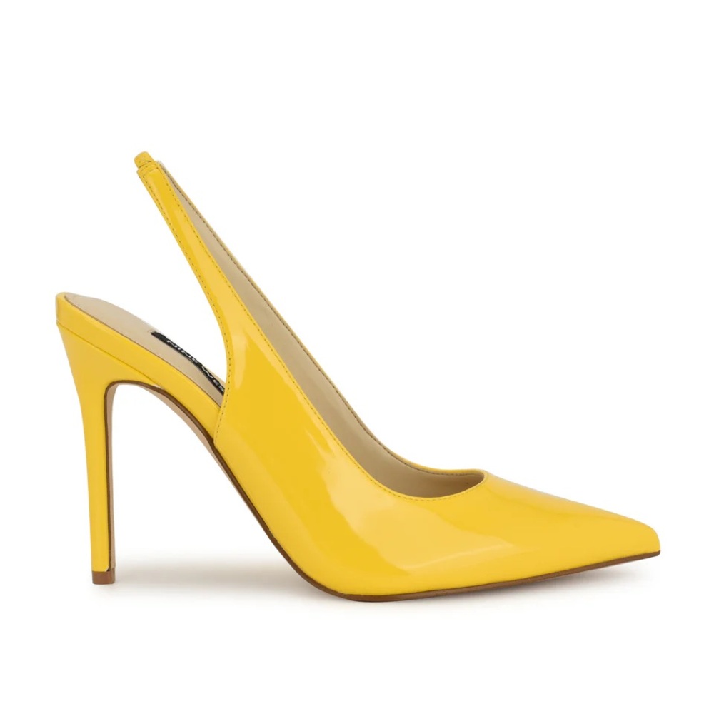 Yellow Slingback Heels